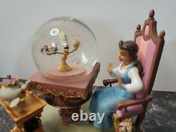 Disney beauty and the beast Mini Snow globe Figurine Snow globe open box