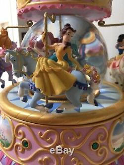 Disney multi princess carousel snow globe Ariel, Snow White, Cinderella, Belle