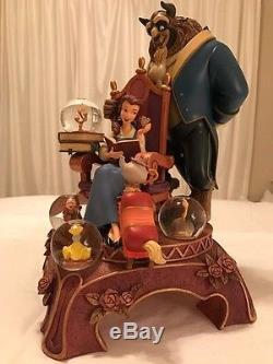 Disney's Beauty and the Beast 10th Year Anniversary Snow Globe Figure withCOA