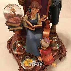 Disney's Beauty and the Beast 10th Year Anniversary Snow Globe Figure withCOA