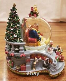 Disney's Beauty and the Beast Enchanted Christmas Snow Globe With Original Box