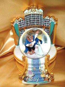 Disney's Beauty and the Beast Library Musical Snowglobe