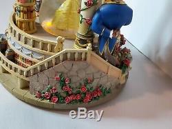 Disney's Beauty and the Beast hourglass light up musical castle snowglobe