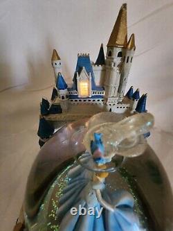 Disney's Cinderella Snow Globe Lights and Music plays A Dream is a Wish READ