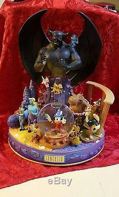 Disney's Fantasia 70th Anniversary Snow Globe Music Box Rare
