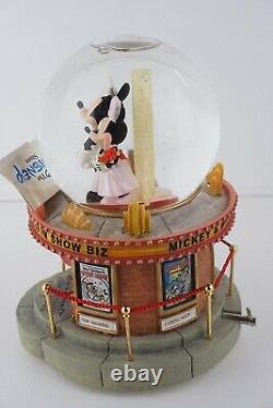 Disney's Mickey & Minnie Mouse 70th Anniversary Light-Up Snow Globe Music Box