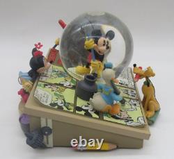 Disney's Mickey and Friends Comic Strip Artists Mickey Mouse March Snow Globe