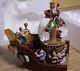 Disney's Peter Pan Snow Globe Captain Hook & Tinker Bell On Pirate Ship Music