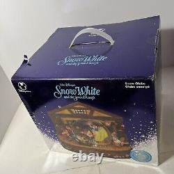 Disney's Snow White and the Seven Dwarfs Musical Snow Globe Works Withoriginal Box