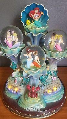 Disney's The Little Mermaid Daughter's of Triton Snowglobe brand new