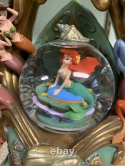 Disney's The Little Mermaid Daughters of Triton Snow Globe Very Rare and HTF