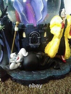 Disney villains snow dome snow globe limited rare music box collection Ursula