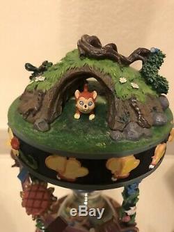 Disneys 25th Anniv. Alice in Wonderland Snow Globe Dome Music Hourglass RARE