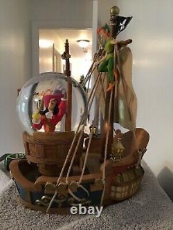 Disneys Peter Pan Snow Globe featuring Captain Hook