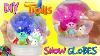 Diy Trolls Movie Glitter Globes How To Paint Make Snow Globes With Branch And Poppy Snow Dome
