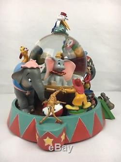 Dumbo Disney Musical Circus Snow Globe Plays Entry of the Gladiators