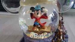 Extremely Rare! Walt Disney Mickey Mouse Fantasia Snowglobe Statue