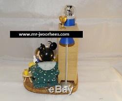 Extremely Rare! Walt Disney Mickey Mouse With Pluto at Home Snowglobe Statue