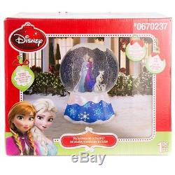 GEMMY Disney Frozen Elsa 6-ft Lighted Snow Globe Christmas Inflatable
