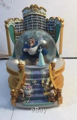 HTF Disney Beauty And The Beast Snow Globe Library