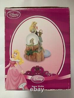 In Box Disney Aurora Collectible Sleeping Beauty Snow Globe Hand Painted Crafted