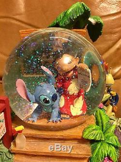 LILO AND STITCH SNOW GLOBE Disney Store Aloha Animal Rescue AS IS Breaks OOP HTF