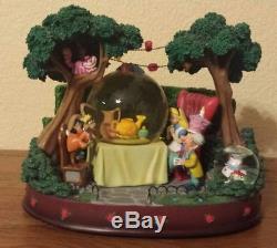 Large Disney Alice in Wonderland Music SnowGlobe Very Merry Unbirthday Tea Party