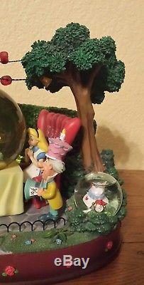 Large Disney Alice in Wonderland Music SnowGlobe Very Merry Unbirthday Tea Party