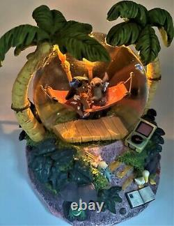 Large Disney Lilo and Stitch Aloha Musical Globe with lights