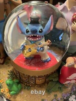 Lilo & Stitch Stitch As Elvis Disney Snow Globe Rare No Box