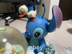 Lilo Stitch Unsightly Ducklings Music Box Snow Globe With Pin Pudge from japan