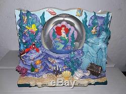 Little Mermaid Storybook Musical Snowglobe Disney Ariel Double Sided Wedding