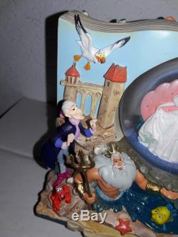 Little Mermaid Storybook Musical Snowglobe Disney Ariel Double Sided Wedding