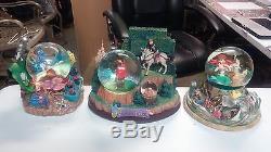 Lot of 17 Pre Owned Disney Snow Globes Some Big Some Rare Nice Lot Read Listing