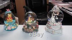 Lot of 17 Pre Owned Disney Snow Globes Some Big Some Rare Nice Lot Read Listing