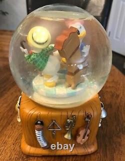 Lot of 2 Disney Musical Snow Globes- Cinderella and Donald and Daisy Duck
