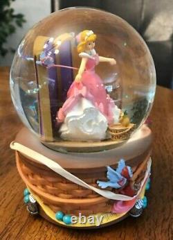 Lot of 2 Disney Musical Snow Globes- Cinderella and Donald and Daisy Duck