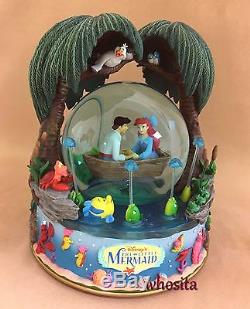 MLM Disney's Little Mermaid Ariel Kiss the Girl Snow Globe Snowglobe Figurine