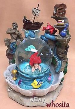 MLM Disney's The Little Mermaid Ariel Snow Globe Snowglobe Fountain Figurine