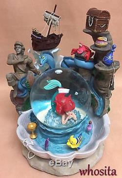 MLM Disney's The Little Mermaid Ariel Snow Globe Snowglobe Fountain Figurine
