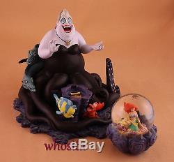 MLM Disney's The Little Mermaid Ariel Ursula Figurine Snowglobe Snow Globe