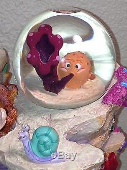 NEW Disney Little Mermaid snow globe Symphony Under the Sea music box NIB 1988