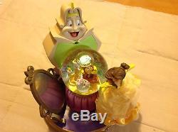 NEW Disney Store BELLE & WARDROBE Musical Snowglobe RARE Beauty Beast Dress HTF