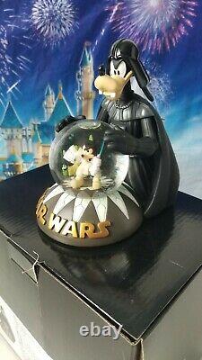 NEW in BOX Disney Star Wars Darth Vader Goofy Snow Globe Jedi Mickey Stitch Yoda