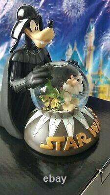 NEW in BOX Disney Star Wars Darth Vader Goofy Snow Globe Jedi Mickey Stitch Yoda