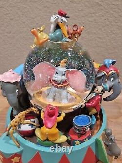 NIB Disney Store Dumbo 60th Anniversary Animated Musical Snow Globe RARE