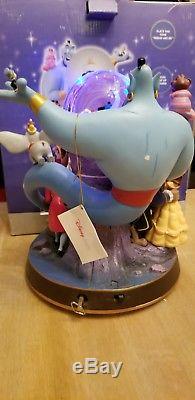 NIB Wonderful World Of Disney Musical Snow Globe with Lights, Mickey, Alladin