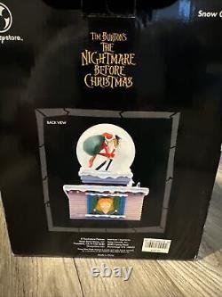NIGHTMARE BEFORE CHRISTMAS Santa Jack Musical Snow Globe Plays What's This