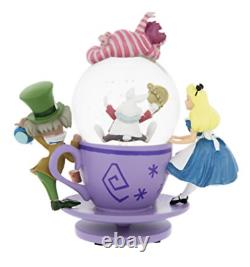New Disney Parks Alice In Wonderland Tea Party Snow Globe Spinning Snowglobe