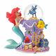 New Disney Store Japan The Little Mermaid Snow Globe Figure Ariel Flounder 30th